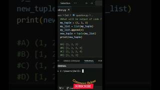 Tuple in Python shorts [upl. by Eire]