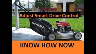 How to Adjust Honda Mower Smart Drive Cable [upl. by Normi]