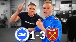 Brighton Fans Reaction After LOSE Against West Ham 👀 [upl. by Binette466]