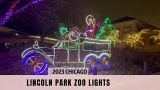 Lincoln Park Zoo Lights  Chicago 2023 chicago christmas christmaslights zoo viral viralvideo [upl. by Bega]