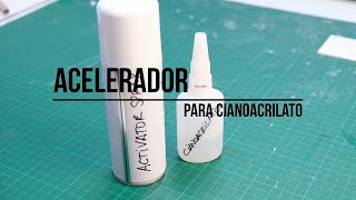 CIANOACRILATO CÓMO APLICAR EL ACELERADOR TIPS [upl. by Nirb774]