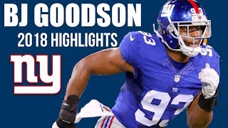 BJ Goodson NY Giants Highlights 2018 [upl. by Utta596]