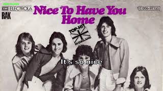 Kenny  Nice to have you home Instrumental BV Lyrics Karaoke [upl. by Nnoj]