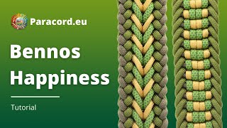 Knoop de Bennos Happiness  Maak een Paracord Halsband  Makkelijk voor Beginners [upl. by Enidan]