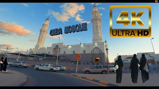 4K Ultra HD Visiting Quba Mosque at sunset and historical dates gardens Hypersmooth GoPro Madinah [upl. by Yrag78]