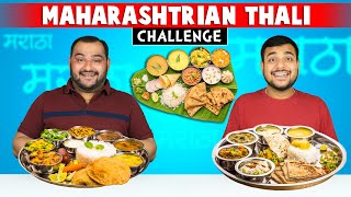 Maharashtrian Thali Challenge  Marathi Food Challenge  Viwa Food World [upl. by Einahpehs]