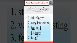 Word Combination i and I  How to learn English pronunciation english learnenglish spokenenglish [upl. by Neyud]