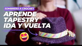 Sombrero tejido en crochet APRENDER A TEJER  Ganchillo Paso a Paso DIY [upl. by Nivlad]