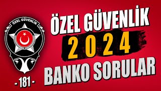 Özel Güvenlik 2024 Sınav Soruları  Özel Güvenlik Sınav Soruları [upl. by Attenwad]