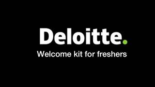 Deloitte welcome kit for freshers [upl. by Salamone]