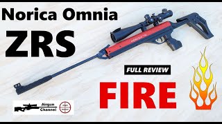 Norica FIRE Omnia ZRS ZeroRecoil Break Barrel Air Rifle Review in 22 [upl. by Coster]