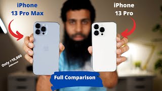 iPhone 13 Pro vs 13 Pro Max Full Comparison in Hindi [upl. by Nerdna]