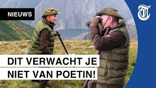 Zo viert Poetin zijn 67e verjaardag [upl. by Gadmann]