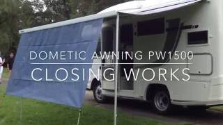 Dometic Awning PW1500 closing works by electric [upl. by Steven890]