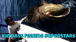 Superstar Fishing Kids Top Kid Fisherman Goliath Grouper Pro Kid Best Kids Fishing Video Ever [upl. by Eenal]