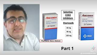 Etoricoxib Arcoxia as NSAIDs intro by Ph Marco Makram [upl. by Aitekram]