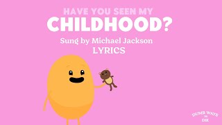 Dumb Ways to Die  Childhood Sung by Michael Jackson Lyrics [upl. by Einnek]