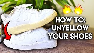 Most Frequently Asked Questions How to Unyellow amp Restore Yellowed Shoe Soles [upl. by Annavaig755]