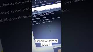 Use SFC  Scannow to Repair Windows System Files shorts RepairWindows [upl. by Dayiz]