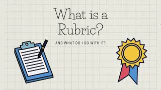 What is a Rubric [upl. by Carlock719]