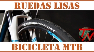 Cubiertas lisas asfalto en bicicleta de montaña mtb 🚴 [upl. by Eimmot963]