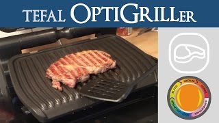 Perfektes EntrecôteSteak Ribeye  gesund zubereitet  Tefal OptiGrill Stufe medium [upl. by Assedo]