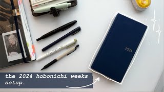 how I use my hobonichi weeks mega  2024 setup [upl. by Haberman]