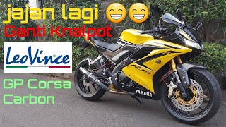 Upgrade knalpot Leovince GP corsa di R15 VVA V3 [upl. by Niahs]