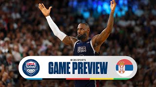 Olympic Basketball Preview Team USA faces Serbia as winner advances to Gold Medal game  CBS Sports [upl. by Nadaha]