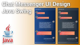 Java Swing Chat Messenger UI Design [upl. by Cassandre]