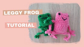 Leggy Frog Crochet TutorialNo Sew [upl. by Giovanni626]