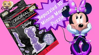 Bepuzzled 3D Crystal Puzzle Minnie Mouse Time Lapse purple [upl. by Grantley945]