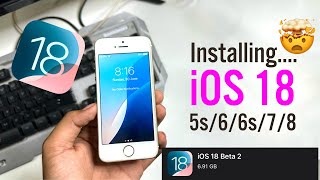 How To Update iOS 18 in iPhone 6  How To Update iOS 18 in iPhone 6  6 Plus  78  install iOS 18 [upl. by Nadia]