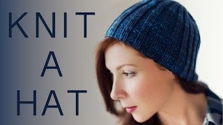 How to Knit a Basic Beanie Hat for Beginners [upl. by Mills]