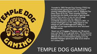 Temple Dog Gaming [upl. by Lenahc]