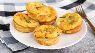 Petite Crustless Quiche Recipe [upl. by Templas60]