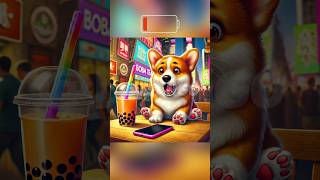 Corgi won’t let this phone die corgi cute puppy doglover aiart ai [upl. by Torry800]