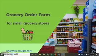 Grocery Order Form Template  Sell Groceries Online  Readymade order form with calculations [upl. by Darrick]