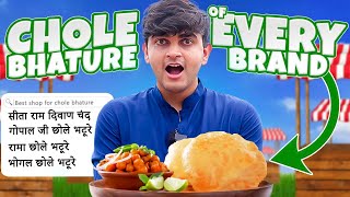 Eating Chole Bhature of Every Brand for 24 Hours [upl. by Gean]