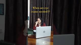 Frequency of eye exam shorts viral ytshorts drshuchiverma [upl. by Vivianna]