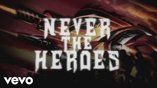 Judas Priest  Never the Heroes Lyric Video [upl. by Ekul]