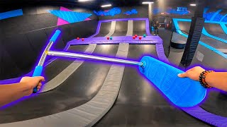 TRAMPOLINE SKATEPARK ON SCOOTER [upl. by Annais208]