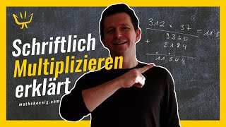 Schriftliche Multiplikation mit Beispielen einfach erklärt  Mathekoenig [upl. by Servetnick]