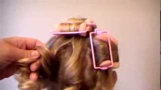 How to use sponge rollers for spiral curls [upl. by Kakalina]