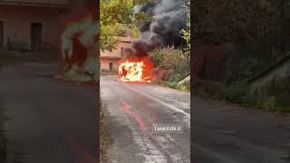 Bus con studenti in fiamme a San Severino L Tutti salvi grazie alla prontezza dellautista [upl. by Atal]