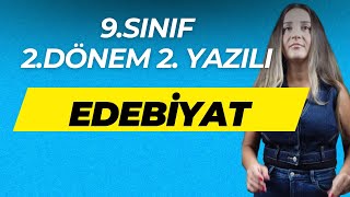 9SINIF EDEBİYAT 2DÖNEM 2YAZILI SORULARI [upl. by Ambrogio]