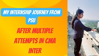 My CMA ARTICLESHIP journey from PSU after multiple attempts llcma journey cmaaspirantspuja [upl. by Yenatirb]