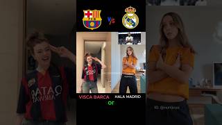 Visca Barca ❤️ vs Hala Madrid🤍 football viscabarsa halamadrid barcelona realmadrid trending [upl. by Yra373]