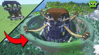 Minecraft Pillager Outpost Transformation  Tour [upl. by Senhauser]