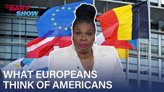 Leslie Jones Can’t Believe What Europeans Think of Americans  The Daily Show [upl. by Allistir]